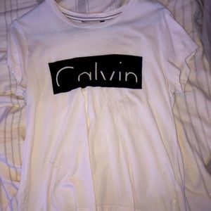 White Calvin Klein T-Shirt